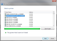 Choose A Network Printer - Click To Enlarge